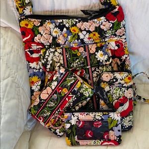 Vera Bradley crossbody Poppy set